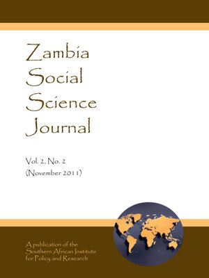 cover image of Zambia Social Science Journal Vol. 2, No. 2 (November 2011)